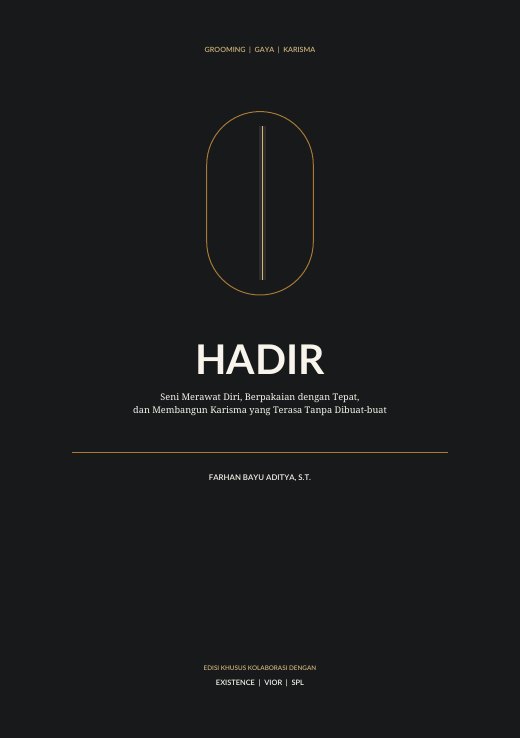 Sampul buku HADIR